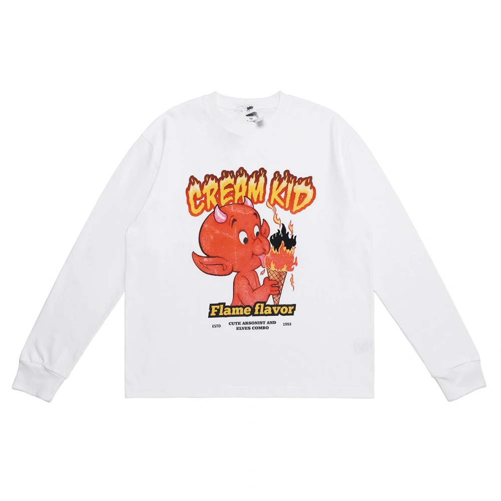 Casual T-Shirt Men's Long-Sleeved Plus Size Men's Bottoming Shirt Round Neck Top