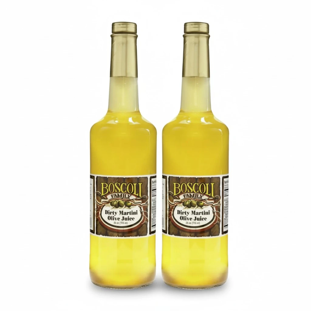 Boscoli Dirty Martini Olive Juice 25 ounce (Pack of 2)