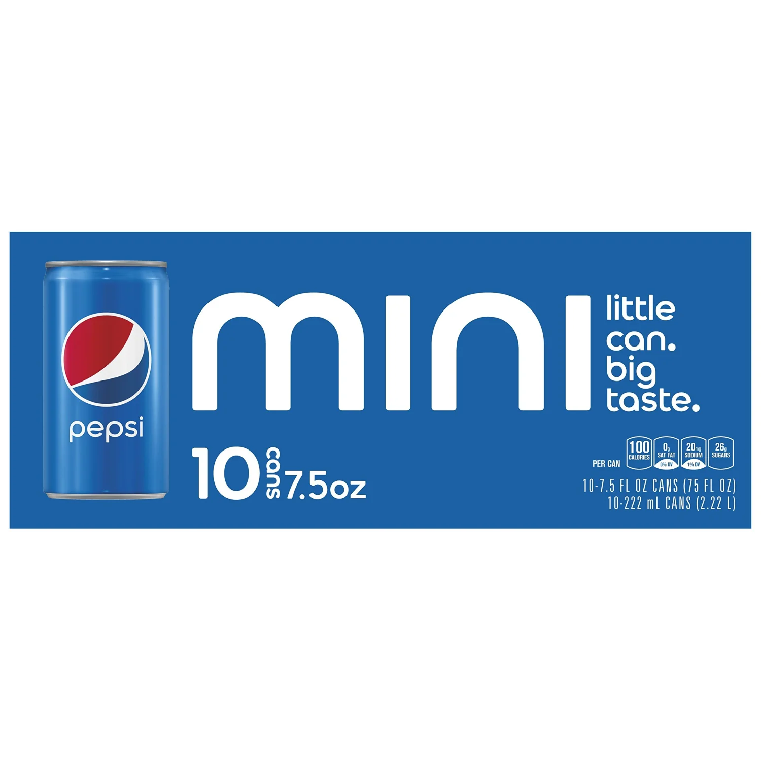 Pepsi Mini Cans, 7.5 Ounce, 10 Count