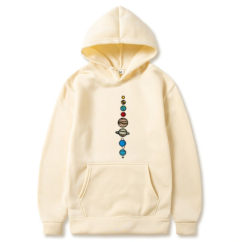 Solar System Planets and Sky Men's and Women's Hooded Sweater