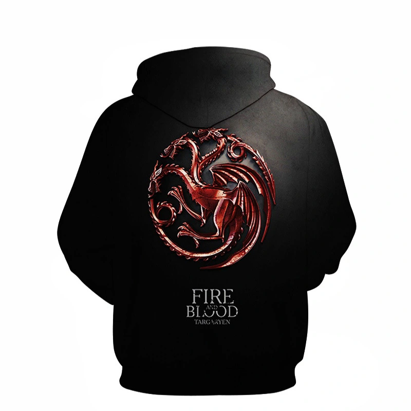 Spring And Autumn Fashion Casual Hooded Sweater 3D Digital Printing Trend Top Baseball Uniform