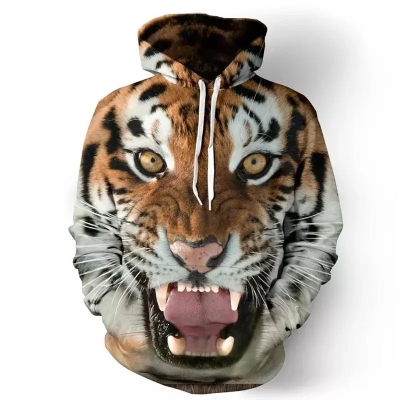 Brown Lion King 3D Digital Print Sweatshirt