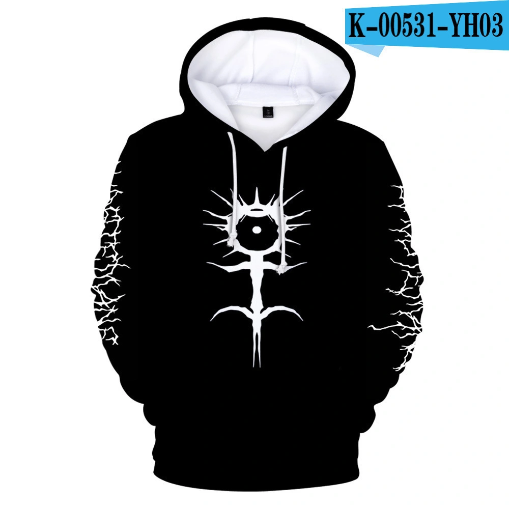 Rapper Surrounding 3D Digital Color Printing Hooded Sweater Men's Sweater Autumn And Winter Models