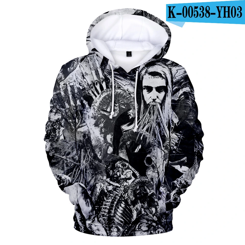 Rapper Surrounding 3D Digital Color Printing Hooded Sweater Men's Sweater Autumn And Winter Models