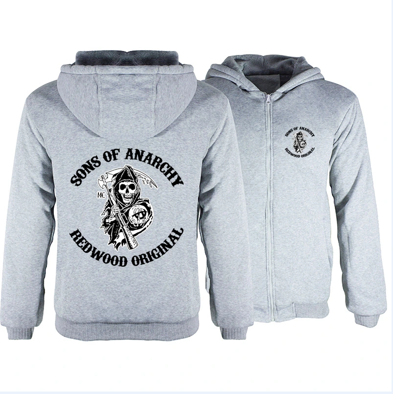 Plus Fleece Thick Hooded Zipper Sweater