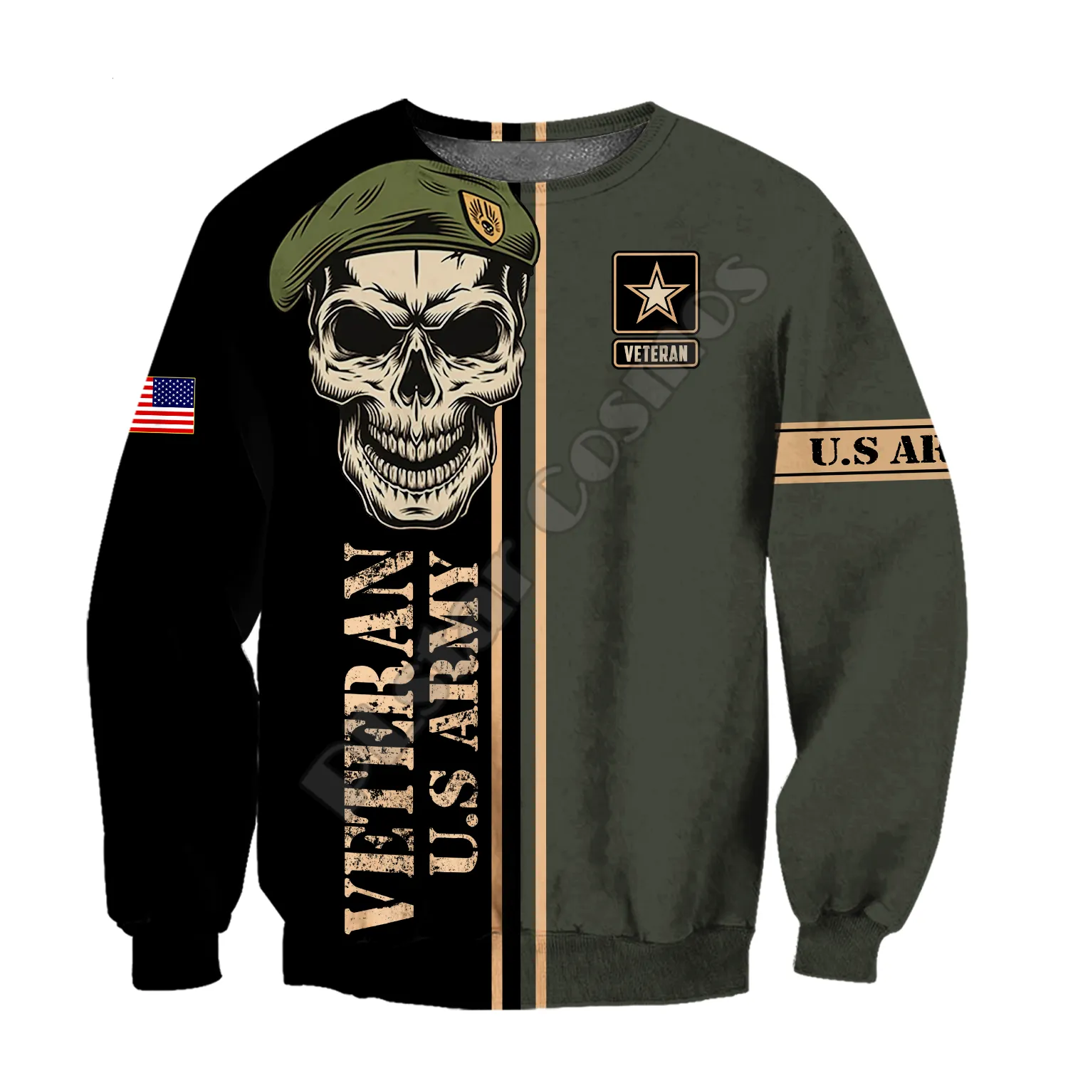 3D Fully Printed Sweatshirt Cross-border Hooded Large Size Cardigan Top