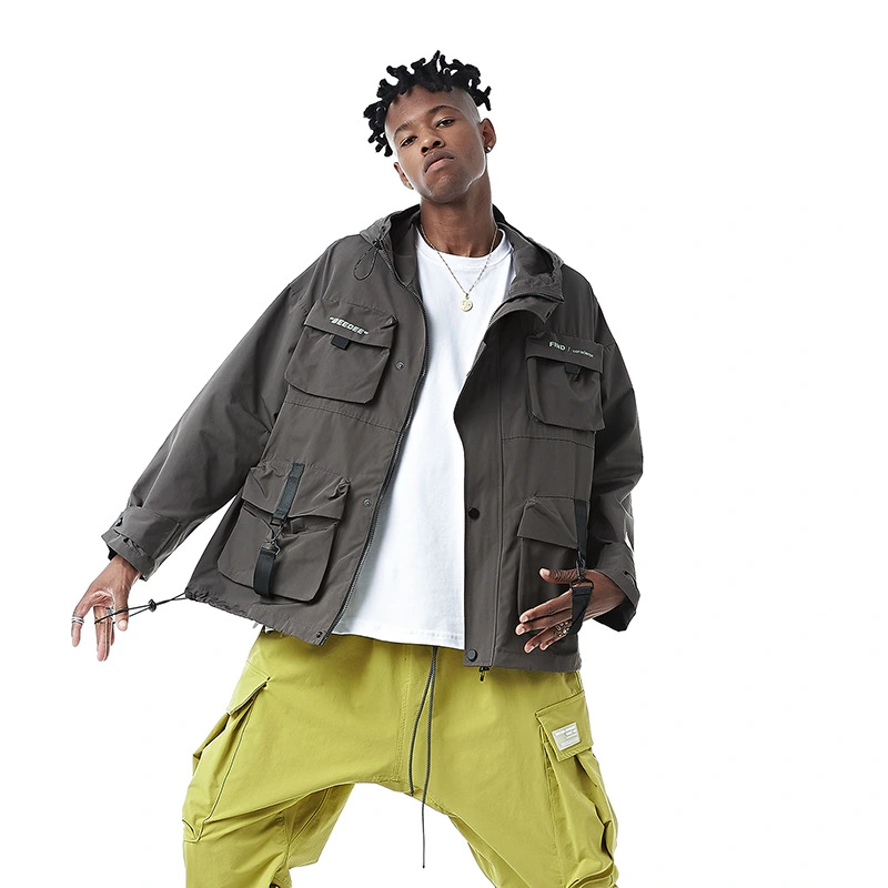 Men's Multi-pocket Functional Hooded Jacket