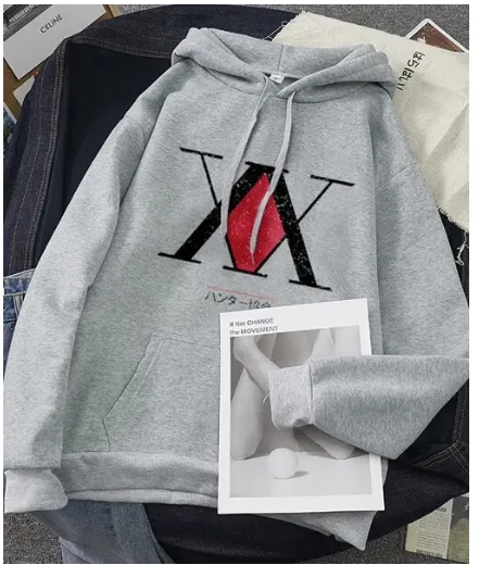 Kawaii Hunter Hoodies Men Women Short Sleeve