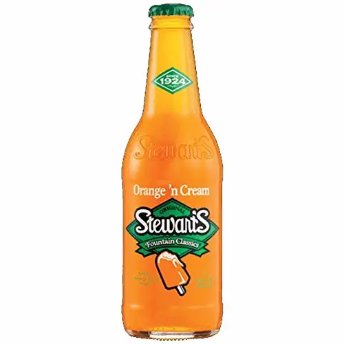 Stewarts Original Orange N' Cream Soda 12 Oz Glass Bottle (Pack of 6, Total of 72 Oz)