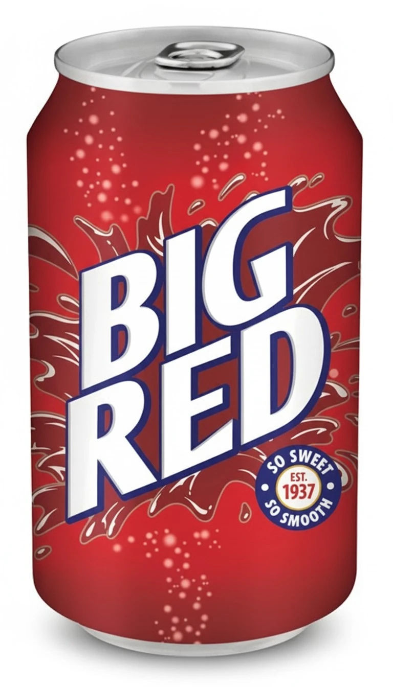 Big Red Soda Soft Drink, 12 Fl Oz (Pack of 24)