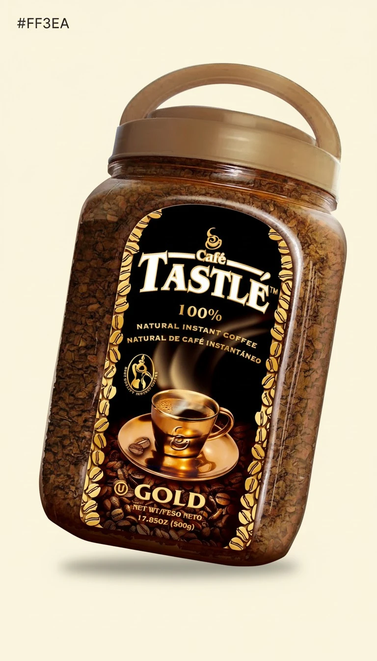 Cafe Tastle Gold Freeze Dried Instant Coffee, 17.85 Ounce (COMINHKG059965)