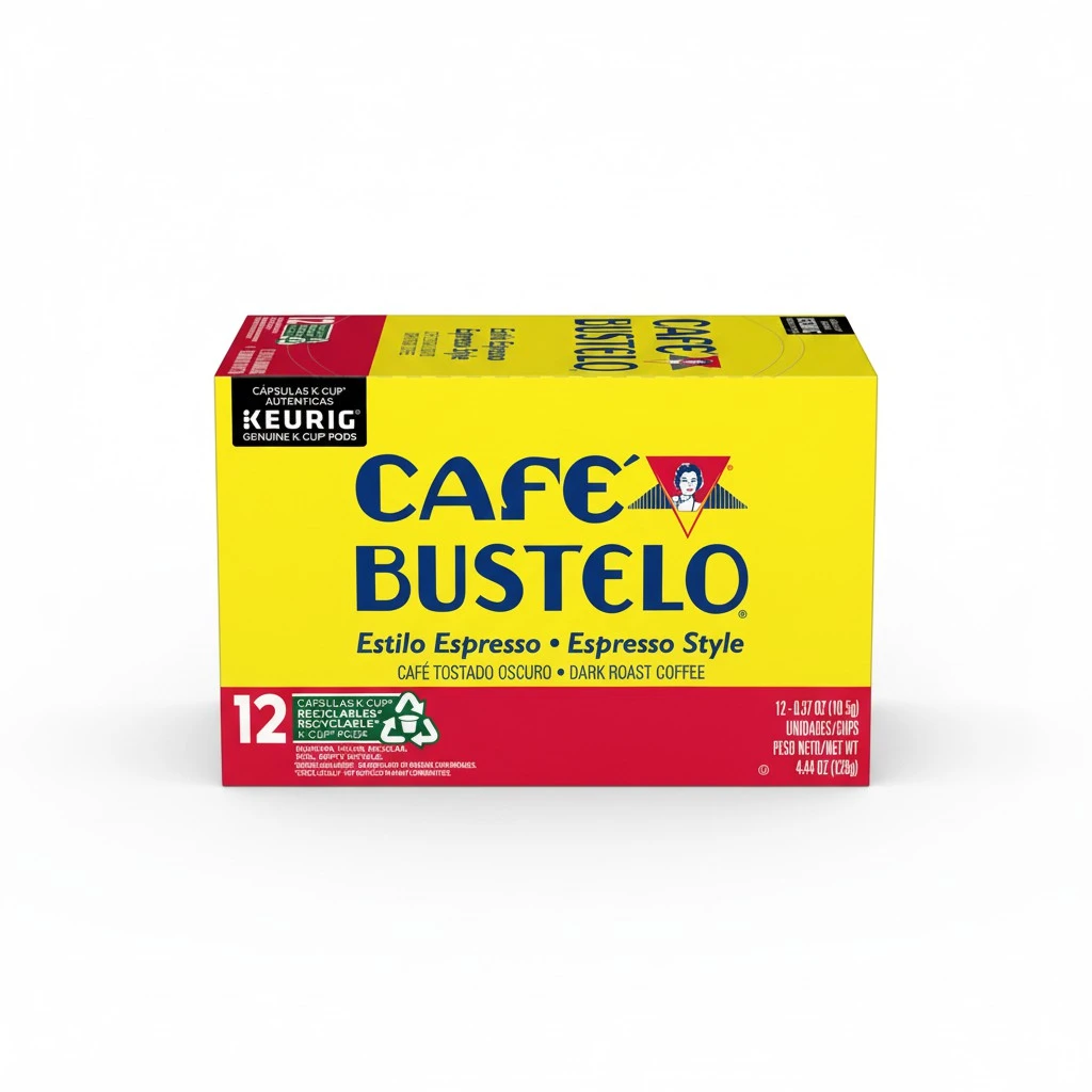 Café Bustelo Espresso Style Dark Roast Coffee, 12 Keurig K-Cup Pods