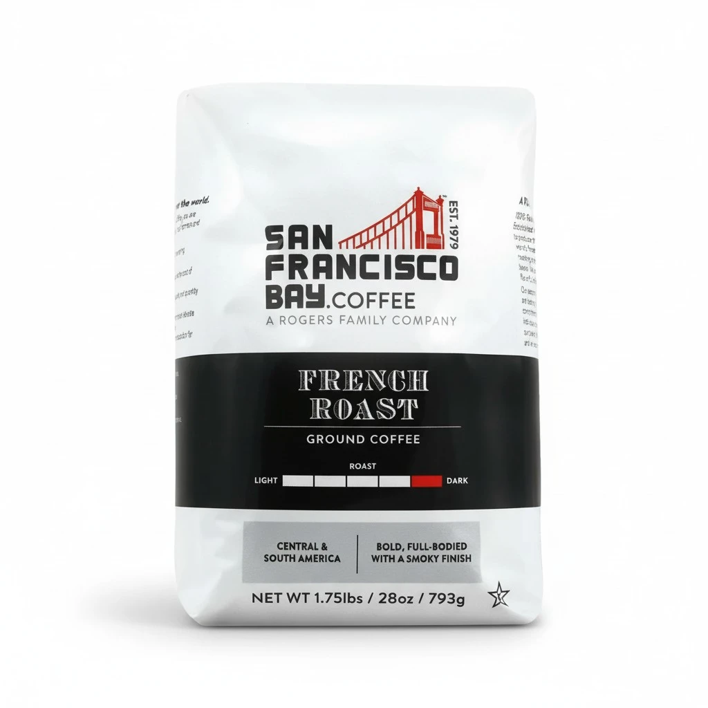 San Francisco Bay Ground Coffee - French Roast (28oz Bag), Dark Roast