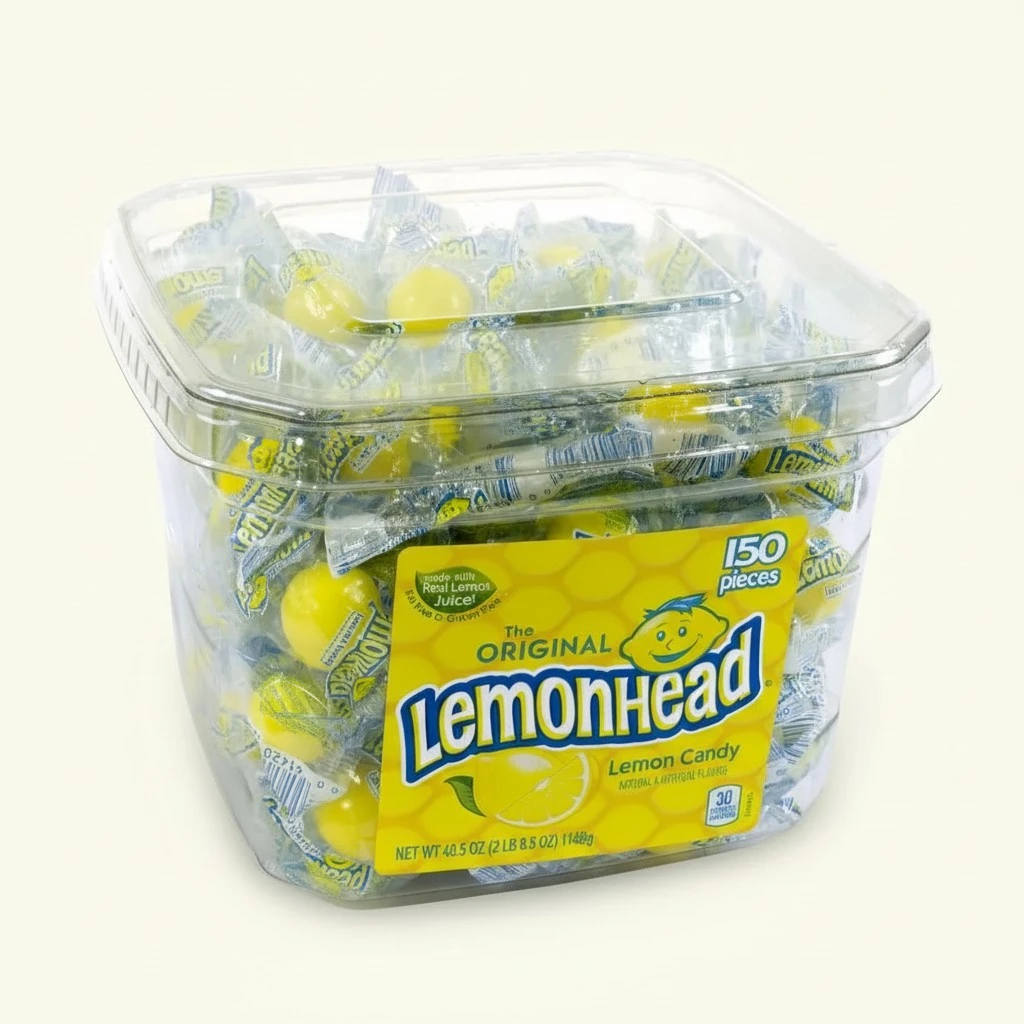 Lemonhead Hard Lemon Candy, Individually Wrapped Candy (150 Count)