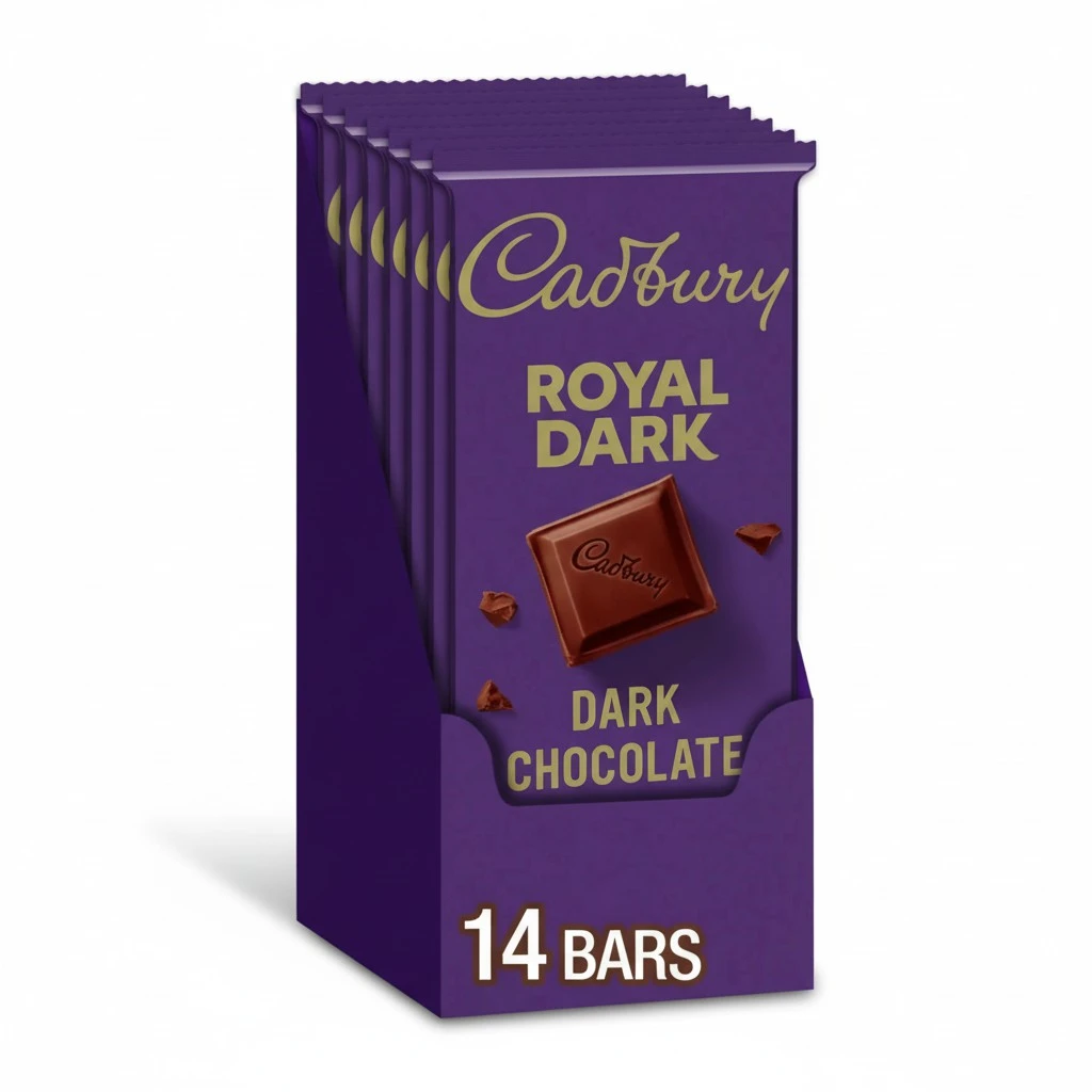 CADBURY ROYAL DARK Dark Chocolate Candy Bars, 3.5 oz (14 Count)