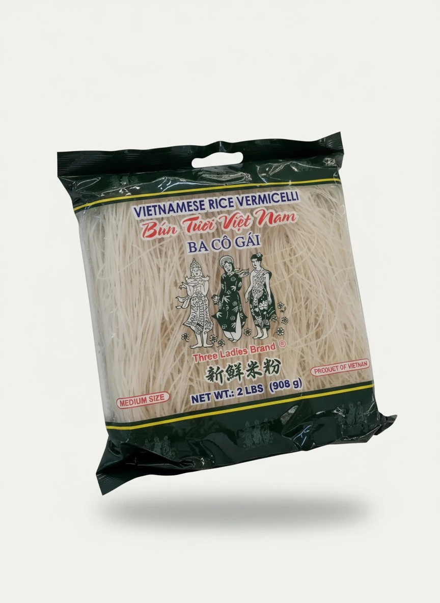 Vietnamese Rice Stick(vermicelli) Three Ladies Brand 2lbs