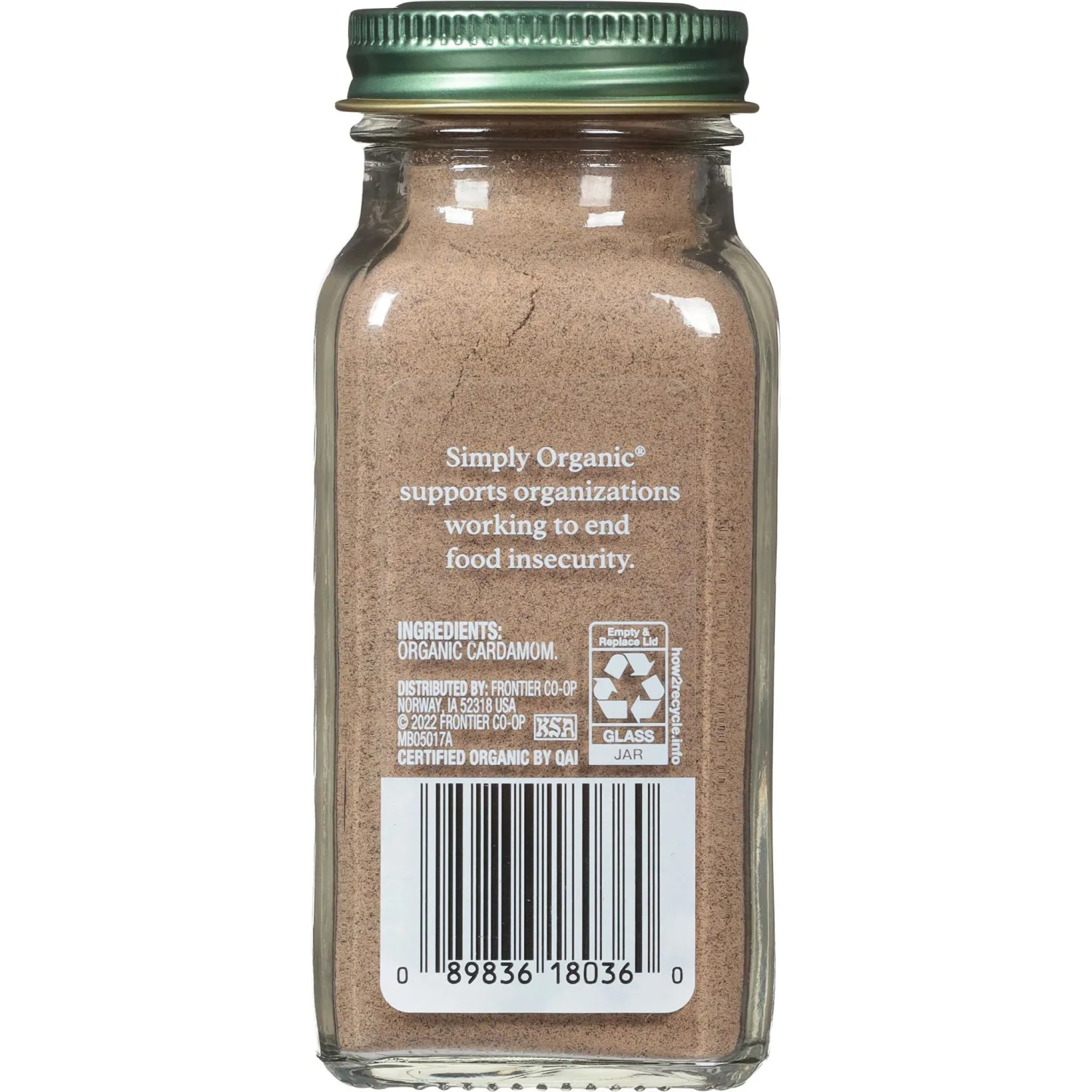 Simply Organic Cardamom, 2.82 Ounce, Certified Organic & Kosher, Aromatic, Subtly Spicy-Sweet, No ETO, Non Irradiated