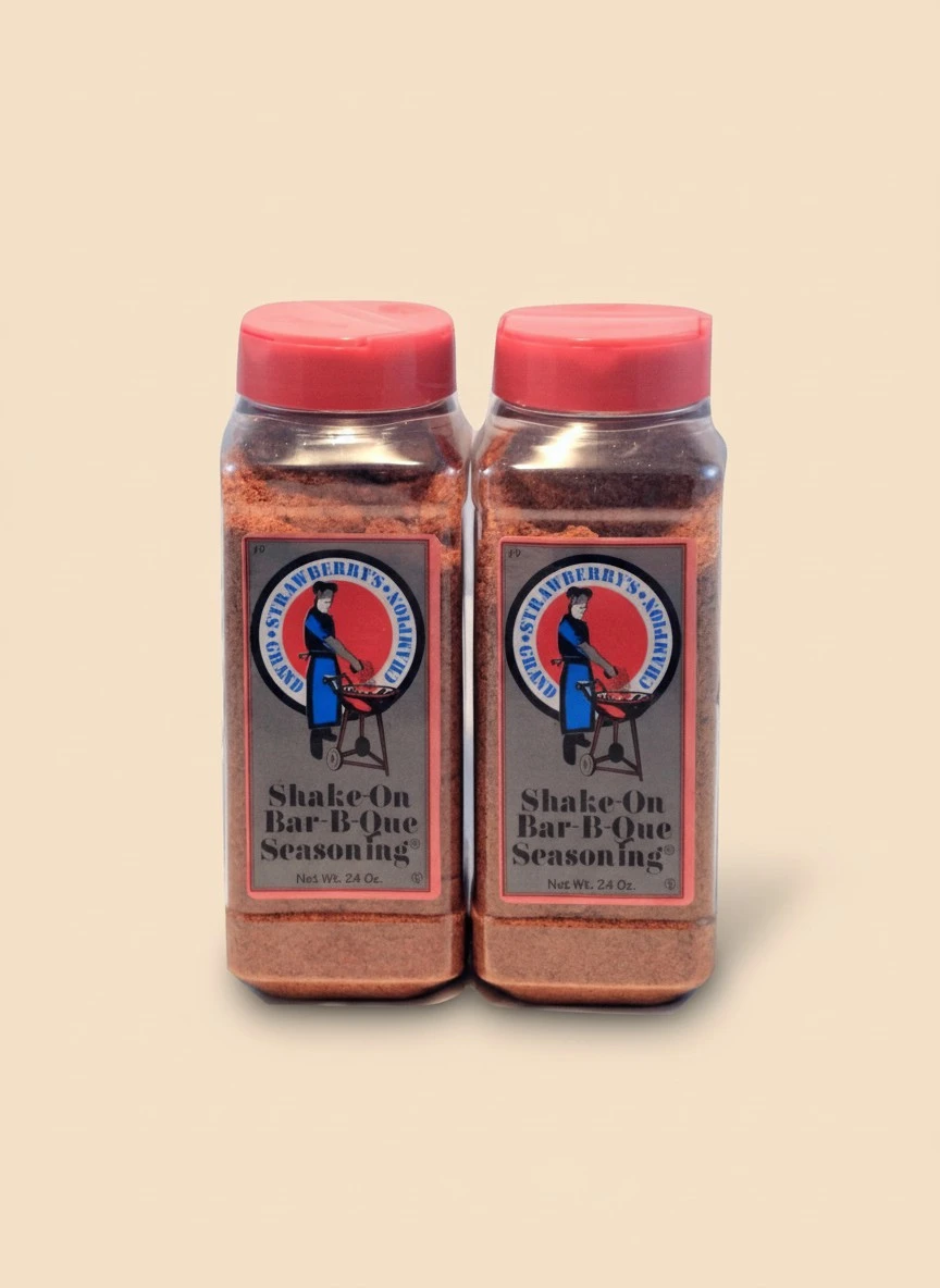 Strawberry's Grand Champion Shake-On Bar-B-Que Seasoning, 24 Ounce (Pack of 2)