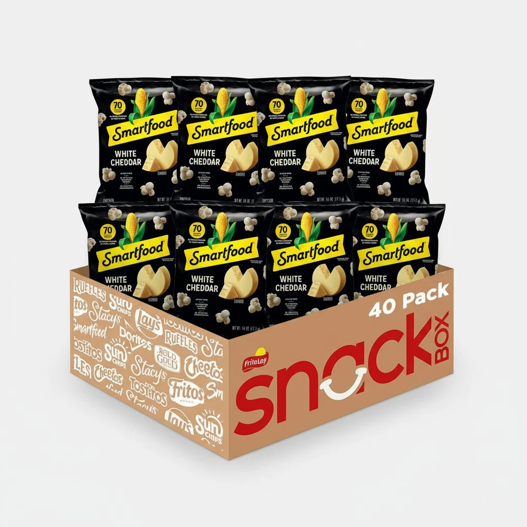 Smartfood Popcorn, White Cheddar, 0.625 Ounce (Pack of 40)