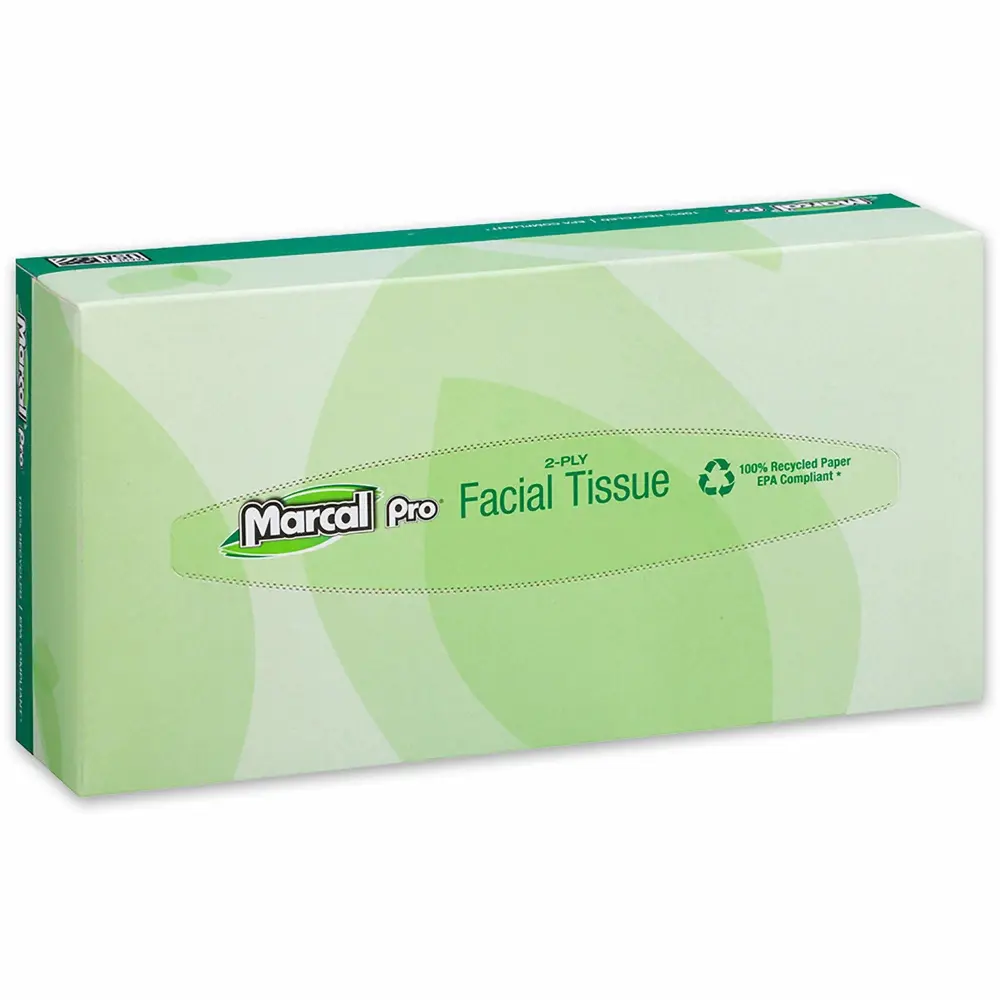 Marcal Pro 100% Recycled Facial Tissue 1.8" x 4.5" x 8.6"