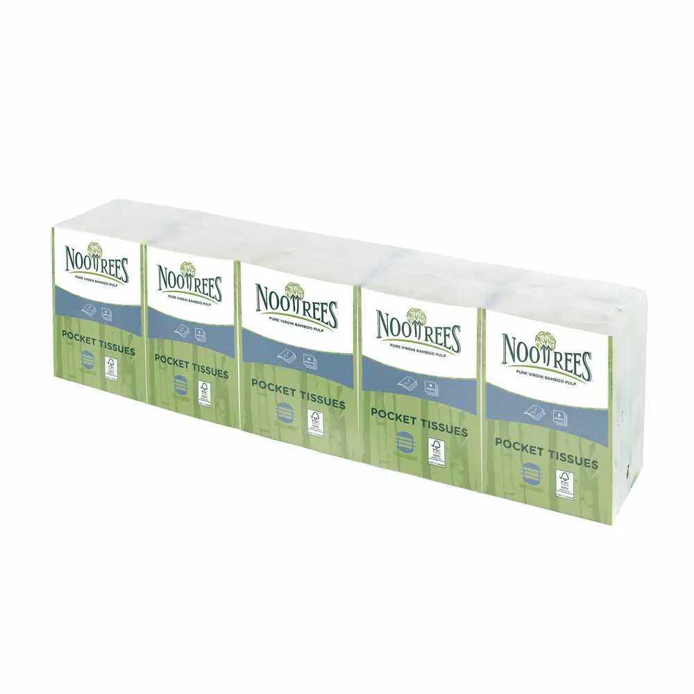 2-Ply Pocket Tissue, 9 Sheets, Soft, FSC Certified (60-Pack, 540 Sheets)