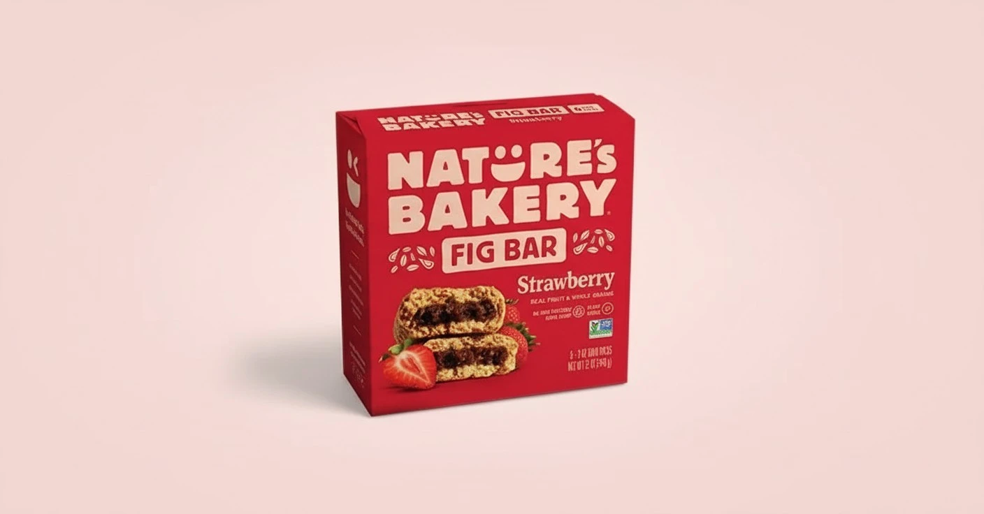 Nature's Bakery Whole Wheat Fig Bars, Strawberry, Real Fruit, Vegan, Non-GMO, Snack bar, 6 boxes with 6 twin packs (36 twin packs)