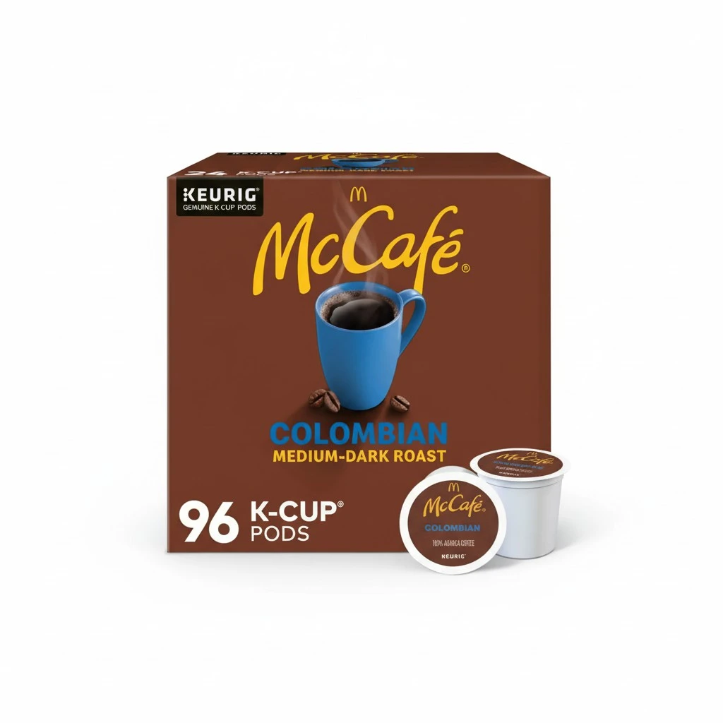 McCafe Colombian, Single Serve Coffee Keurig K-Cup Pods, Medium Roast, 96 Count