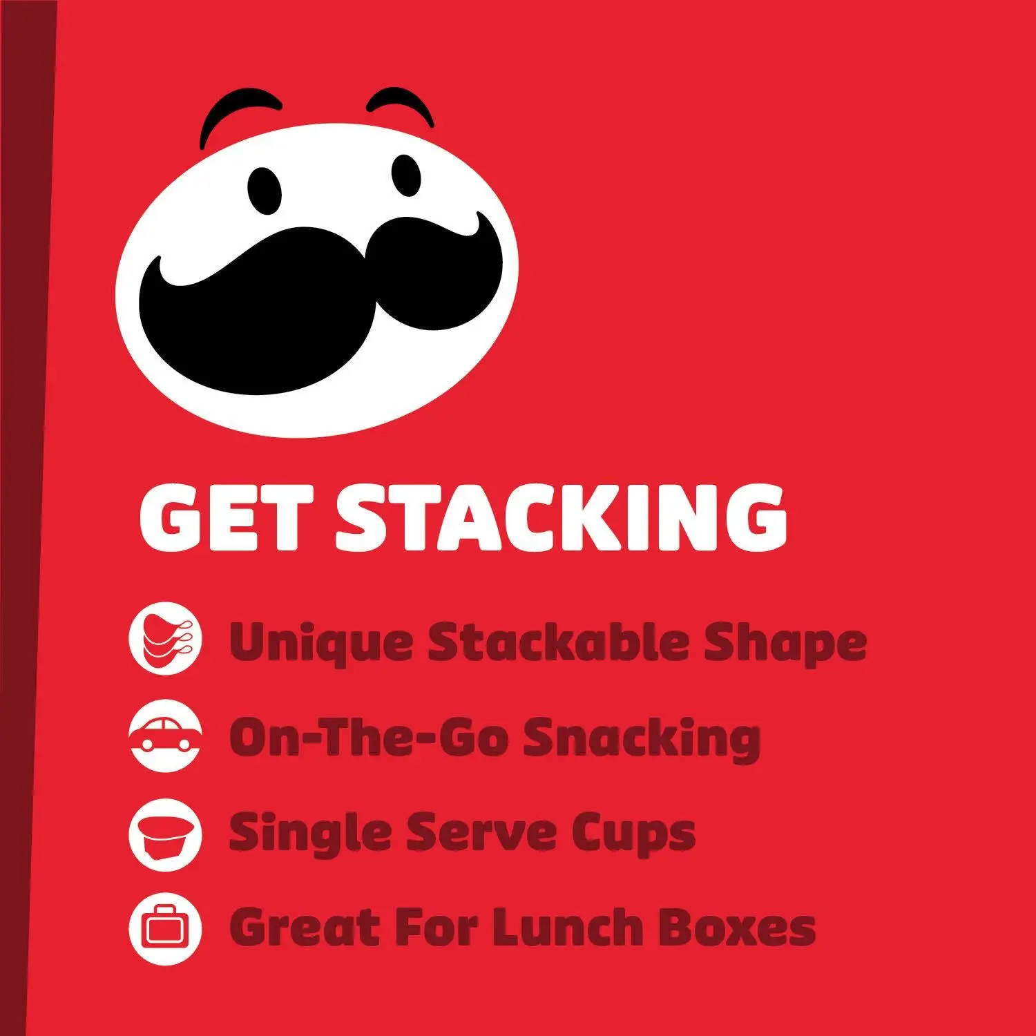 Pringles Potato Crisps Chips Variety Pack, Lunch Snacks, Office and Kids Snacks, Snack Stacks, 19.3oz Box (27 Cups)