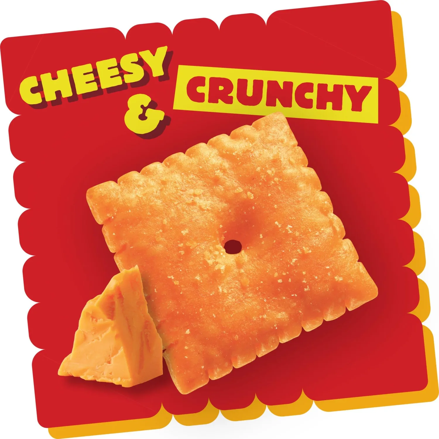 Cheez-It Baked Snack Cheese Crackers, 4 Flavor Variety Pack, School Lunch Snacks, Single Serve Bag (42 Bags)