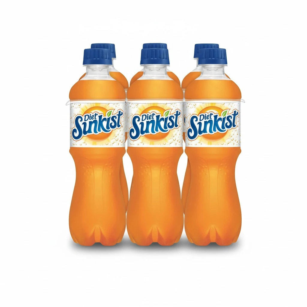 sunkist zero orange soda, 16.9 fl Oz, 12 Ct