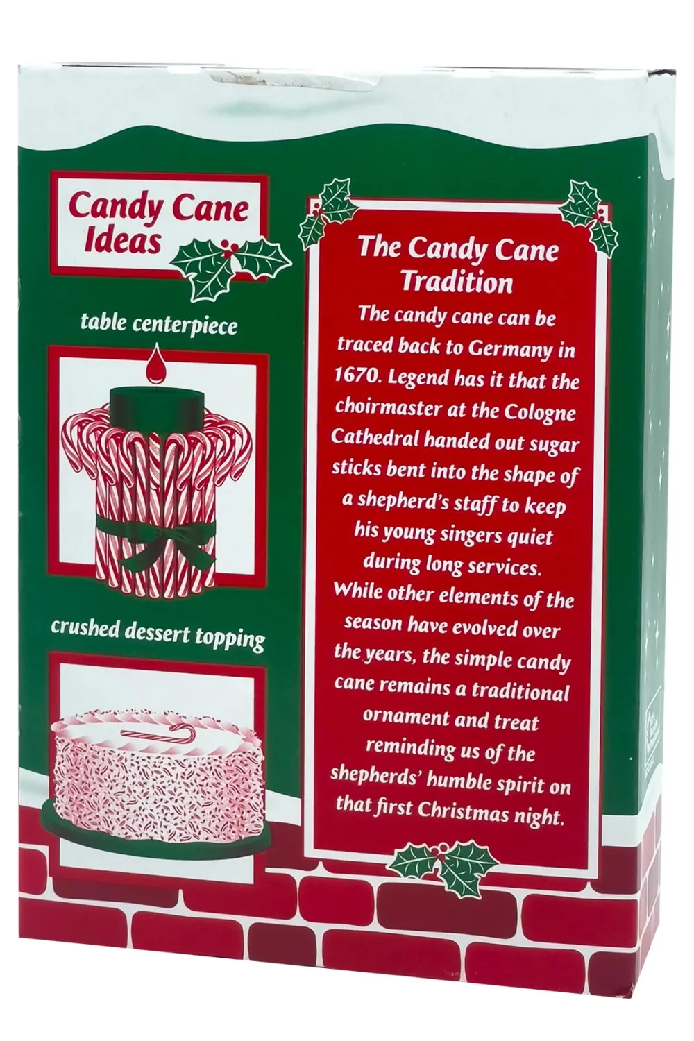 Spangler (1) Box Candy Canes - Peppermint Flavored Red & White Stripes - 12 Individually Wrapped Pieces per Box - Holiday & Christmas Candy - Net Wt. 5.3 oz