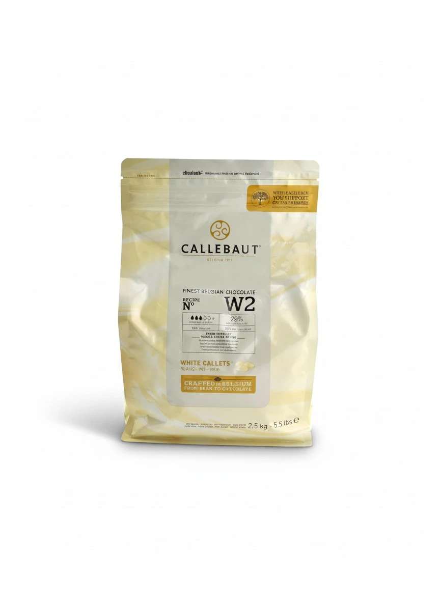 Callebaut W2 28% White Chocolate Callets 5.5 lbs
