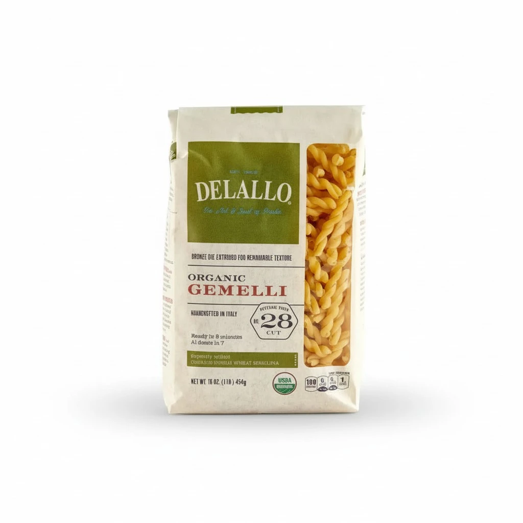 Delallo - Organic Gemelli Pasta - Case of 1 - 1 lb