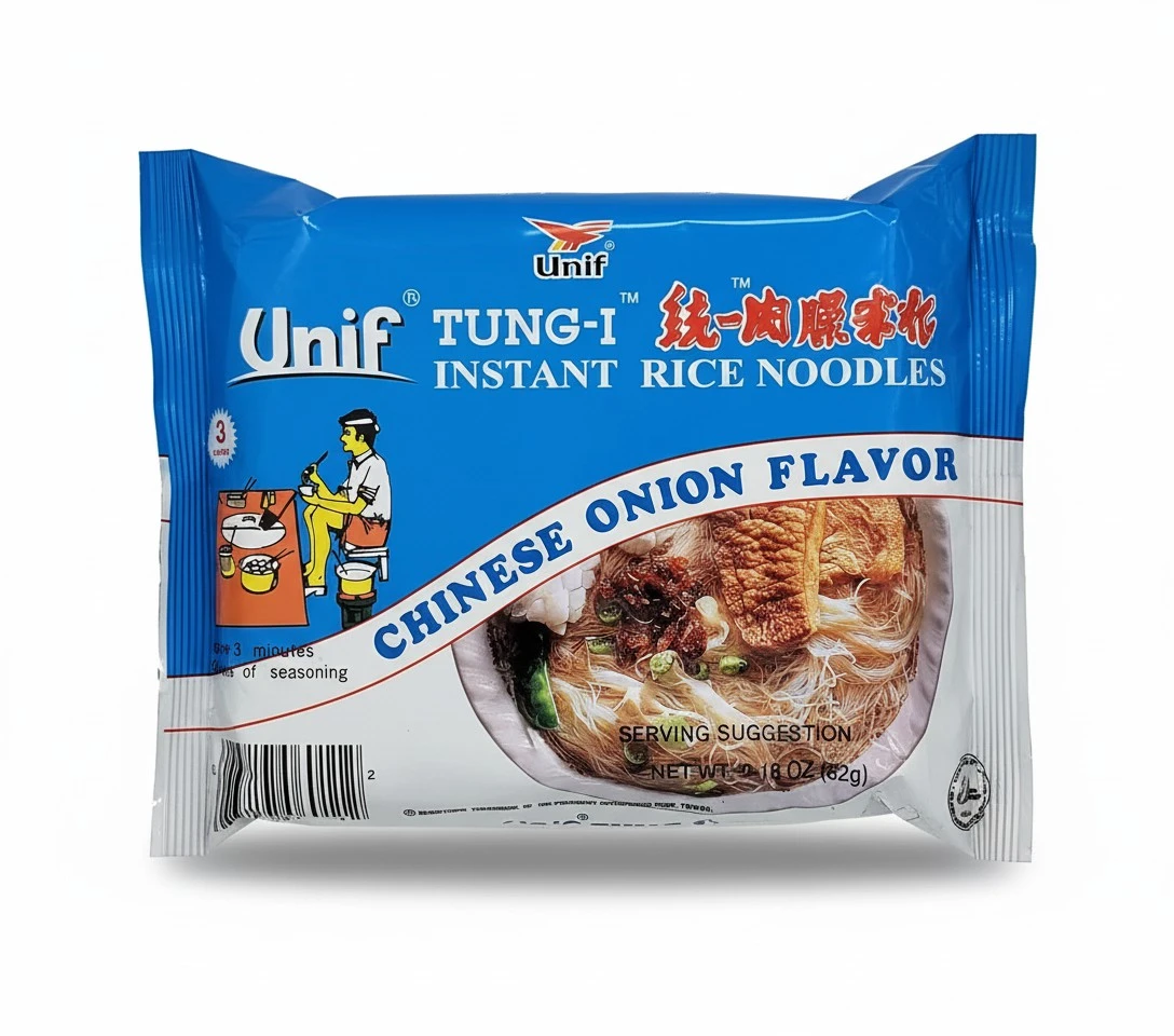 Tung-I Instant Rice Noodles Chinese Onion Flavor 2.18oz (10 Pack)