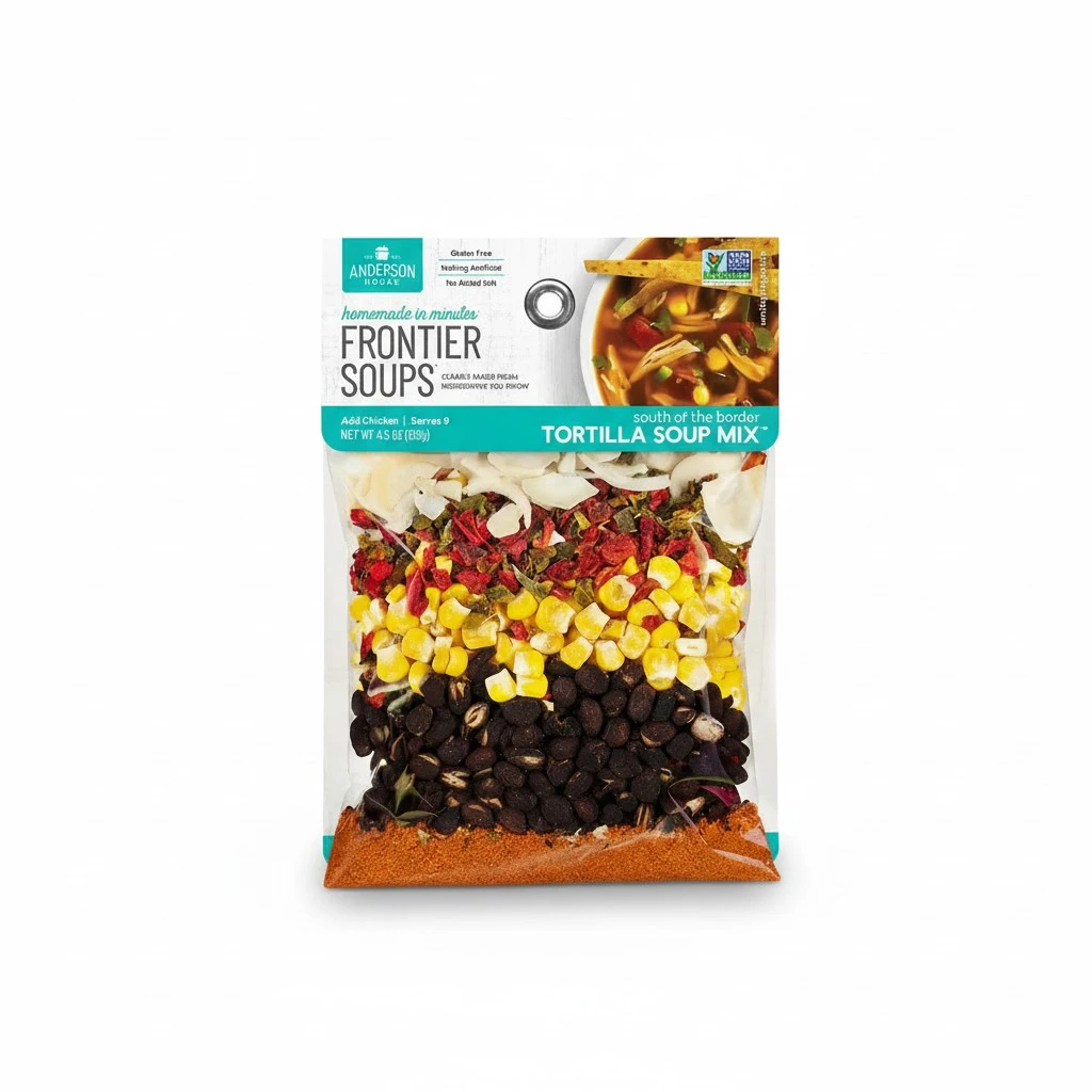 Frontier Soups Homemade in Minutes South Of The Border Tortilla Soup, 4.5 oz, 2 pk