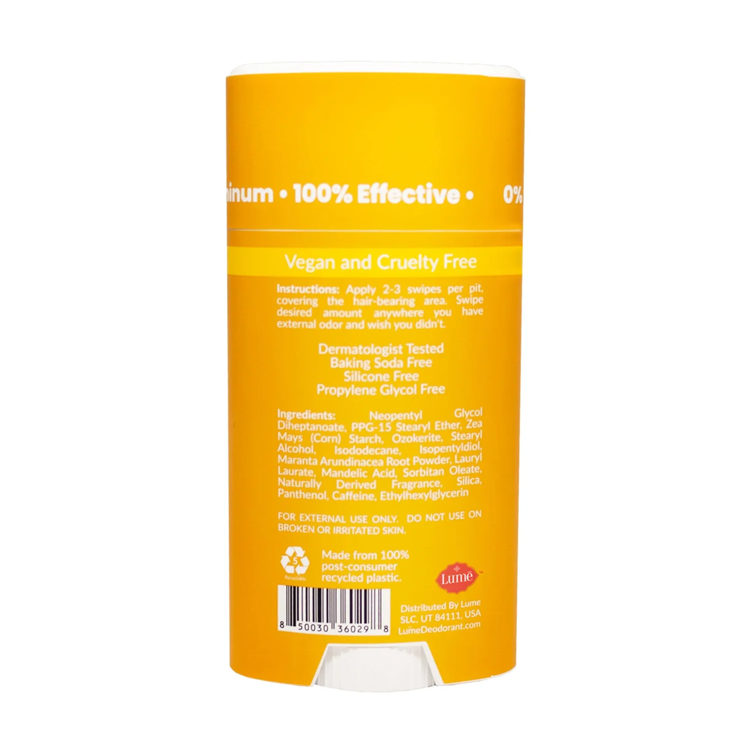 Lume Natural Deodorant - Underarms and Private Parts - Aluminum Free, Baking Soda Free, Hypoallergenic, and Safe For Sensitive Skin - Travel Tube + Solid Stick Bundle (Coconut Crush)