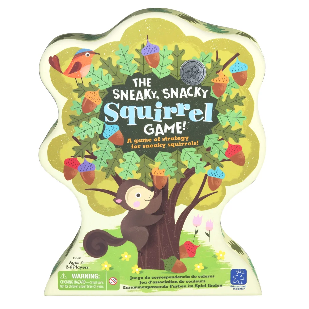 Educational Insights The Sneaky, Snacky Squirrel Board Game - Educational Games for Kids Ages 3+, Board Games for Toddlers, Gifts for Kids