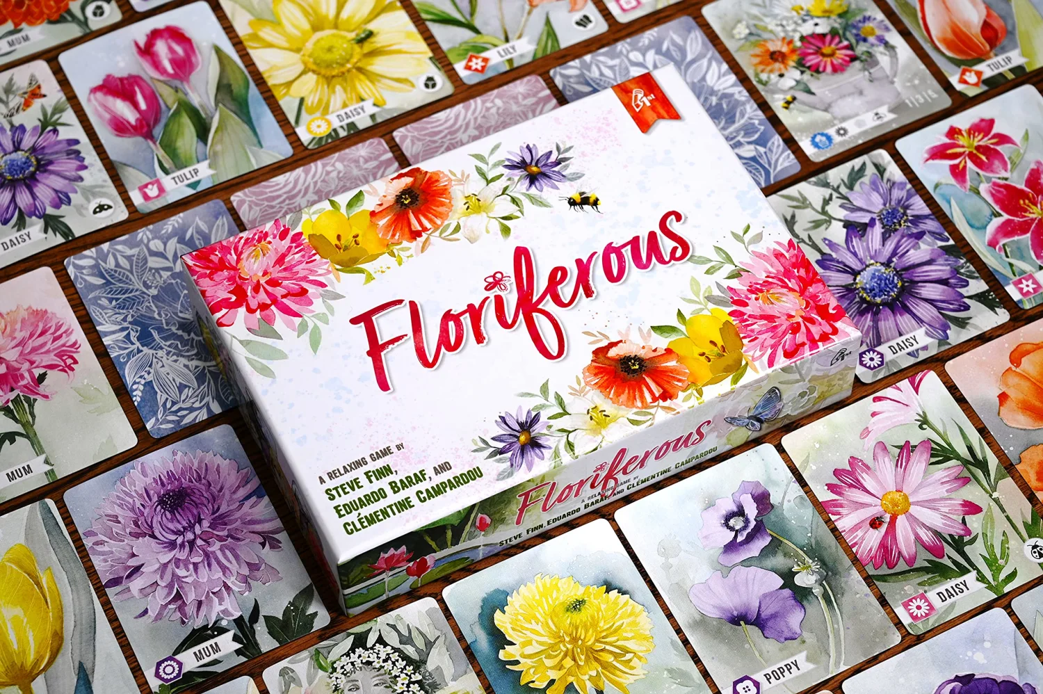 Pencil First Games Floriferous Card Game – A Relaxing Garden Game of Picking, Pairing, and Arranging Flowers by Pencil First Games for 1-4 Players