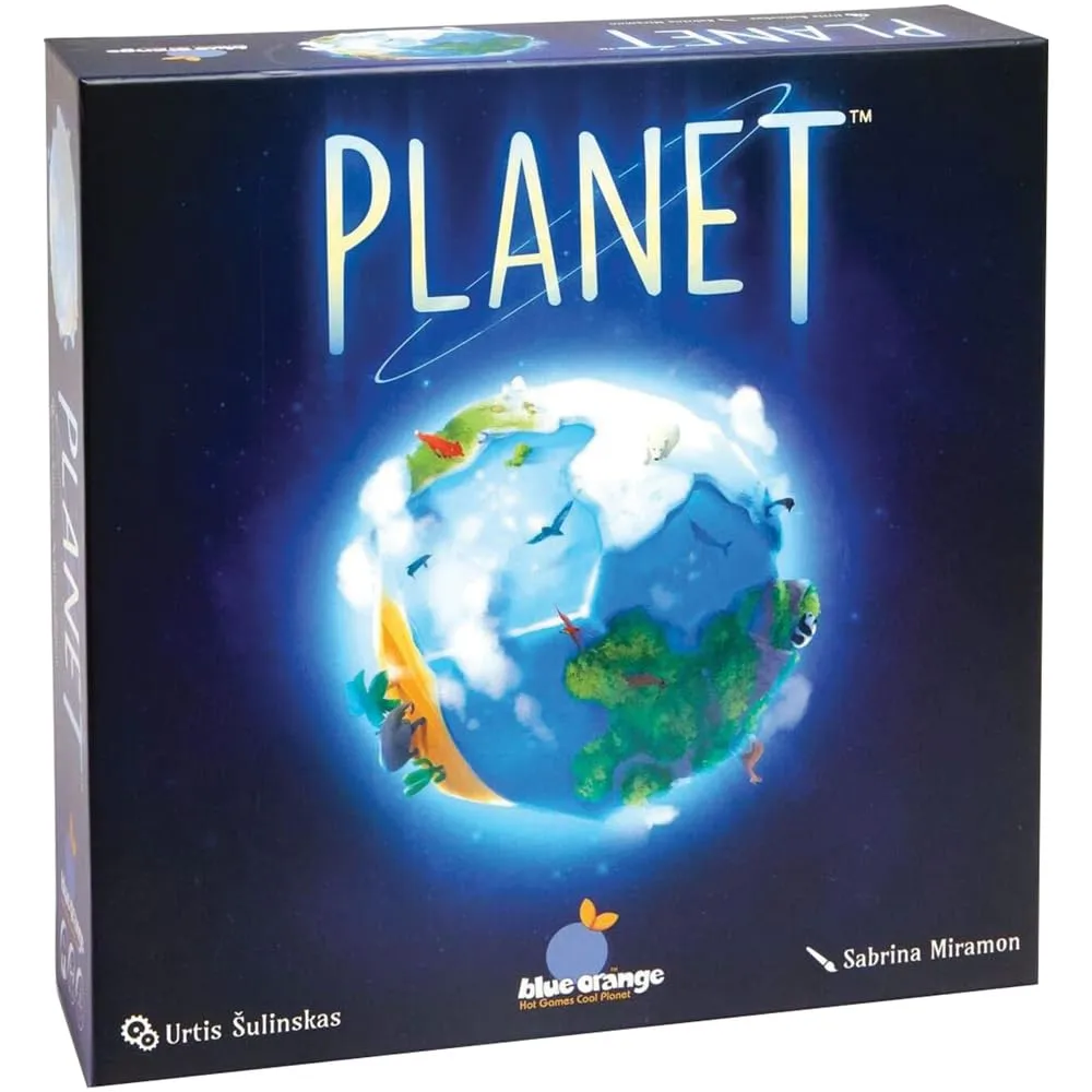 Planet Earth World 3D Board Game | Award Winning Kid Teen Family Adult Strategy | 2-4 Players | Map Ecosystem Building | by Blue Orange Games