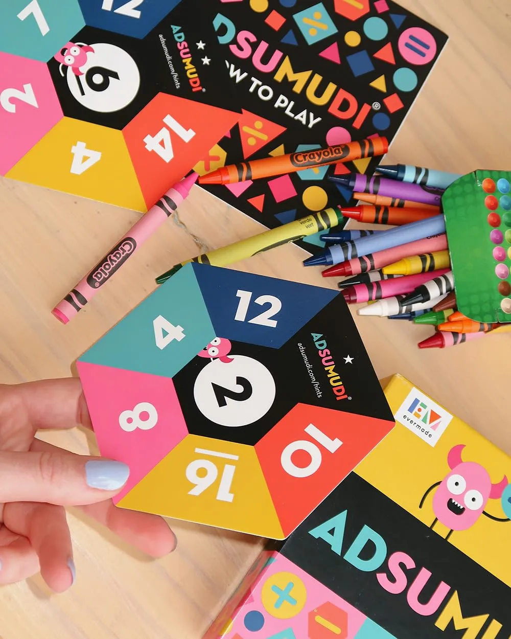 Adsumudi Math Game - The Monstrously Fun, Smart Game for Kids to Practice Multiplication, Division, Addition and Subtraction - Great for Kids Ages 8-12