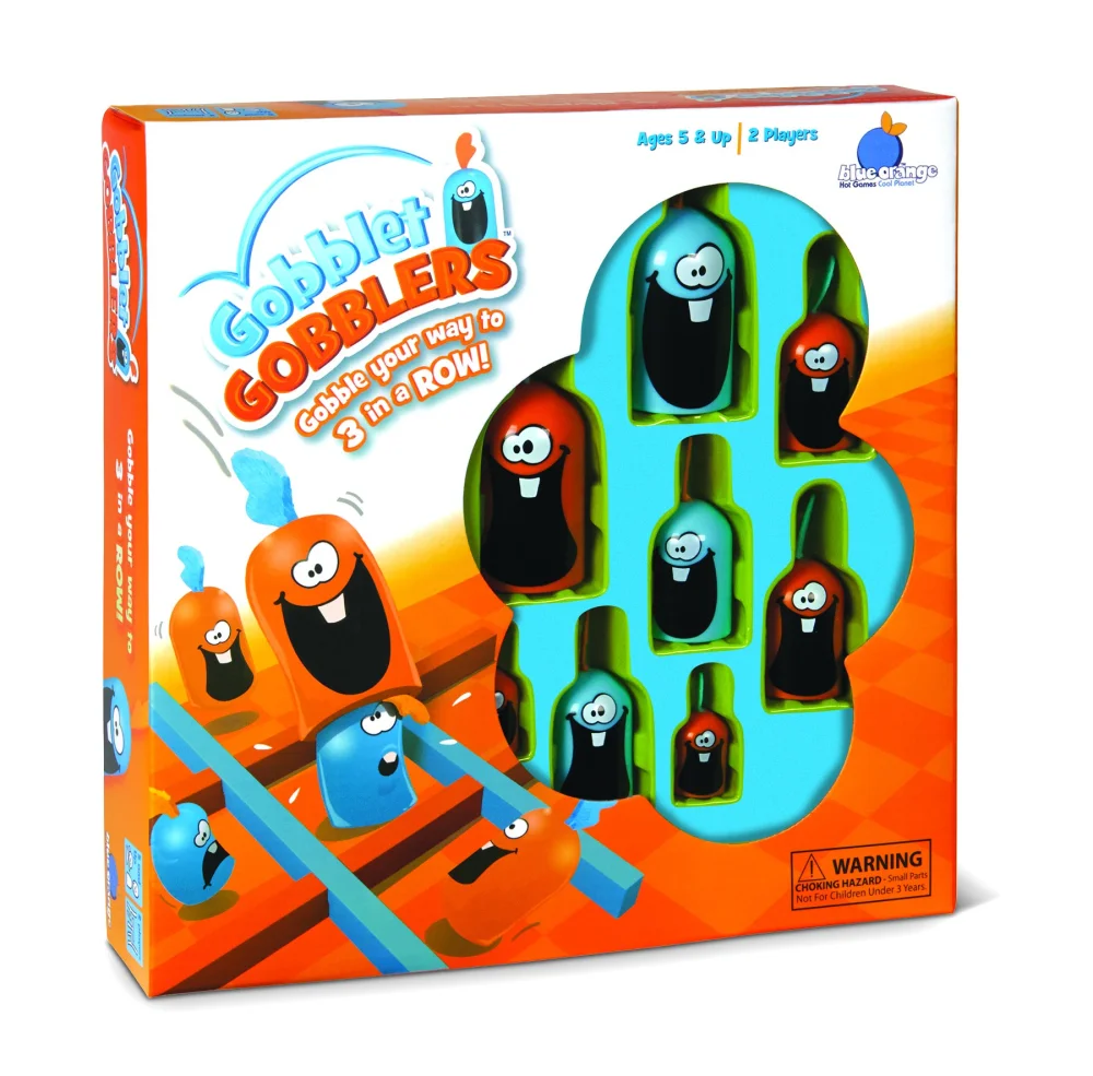 Gobblet Gobblers Tic Tac Toe 2 Players Fun Strategy Board Game - Award Winning Kids and Family Friendly Educational Board Game by Blue Orange Games- Ages 5+ (105)