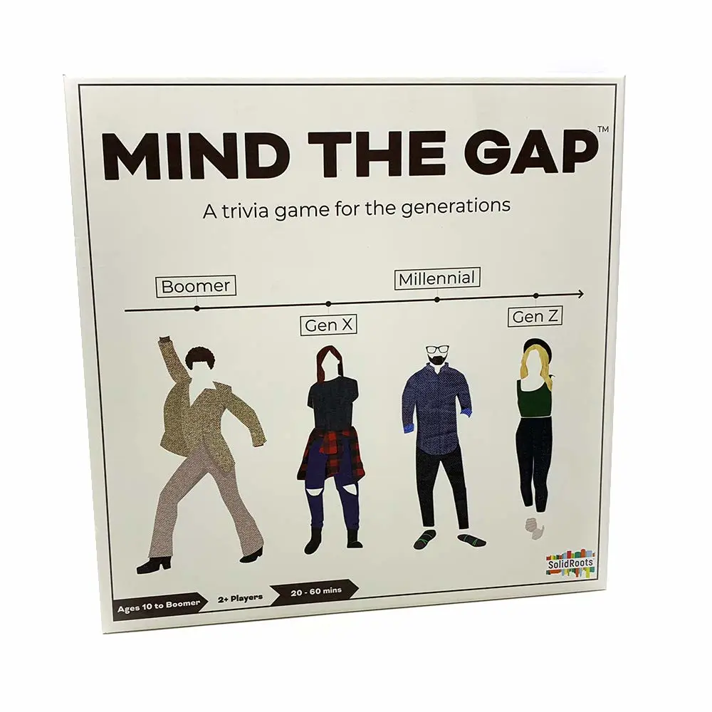 Mind the Gap Just the Questions, Expansion Pack With 1000 New questions For All Generations + 50 New Challenge Cards