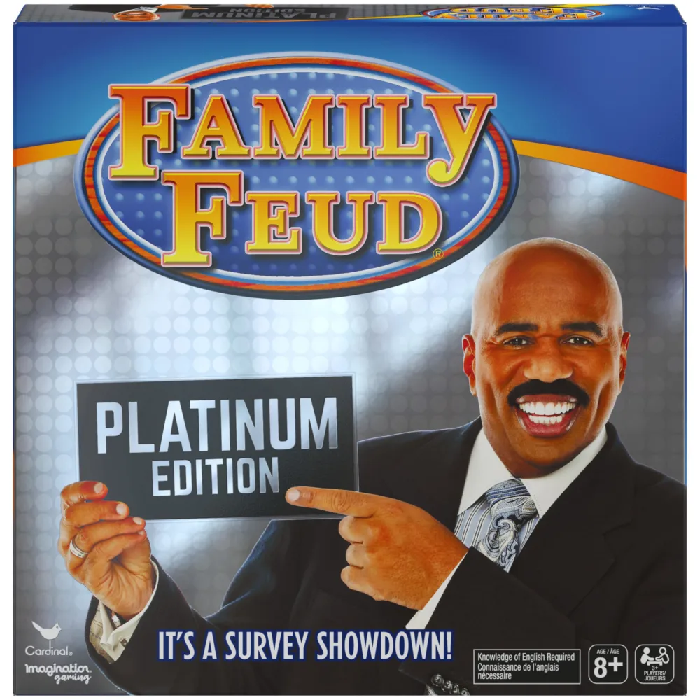 Spin Master Family Feud Platinum Edition, Family Party Board Game, for Families Adults and Kids Ages 8 and up