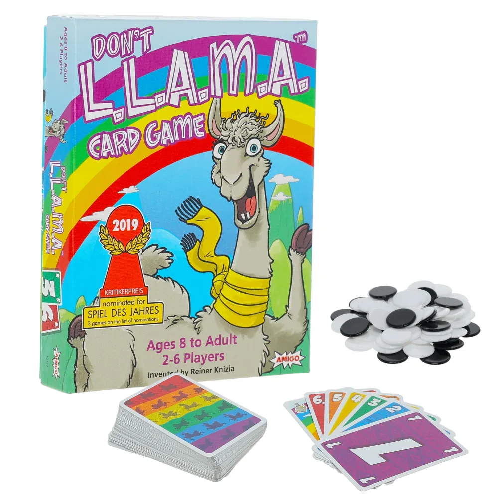 AMIGO Games Don't L.L.A.M.A. - Award-Nominated Llama-Themed Family Card Game by Reiner Knizia | Ages 8+ | 2-6 Players | Easy to Learn and Travel-Friendly