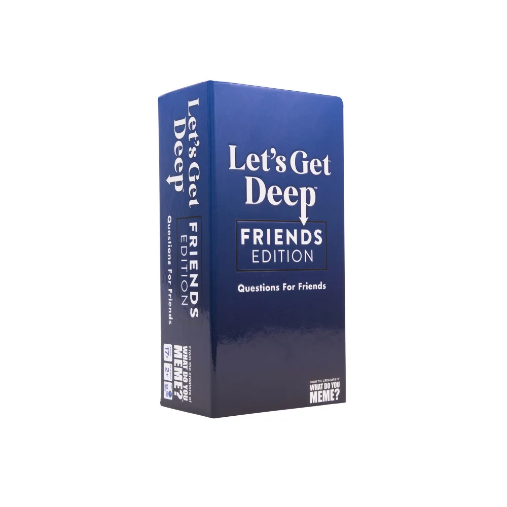 Let's Get Deep: Friends Edition with New Refreshed Content by Relatable, Fun Group Connection Card Game Ideal for Friendsgiving Game Night. Includes 300 Cards with Three Personal Levels and Activities