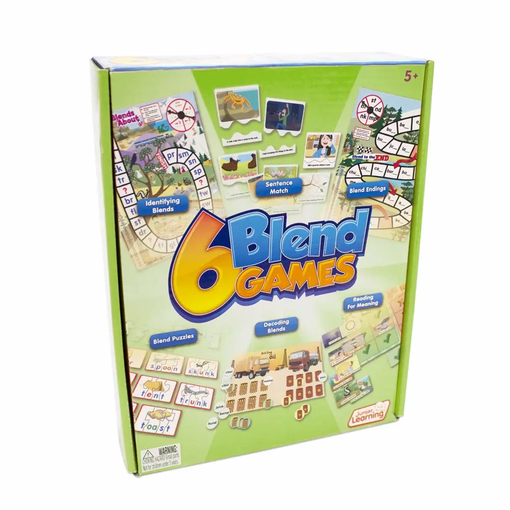 Junior Learning JL410 6 Blend Games,Multi, Medium