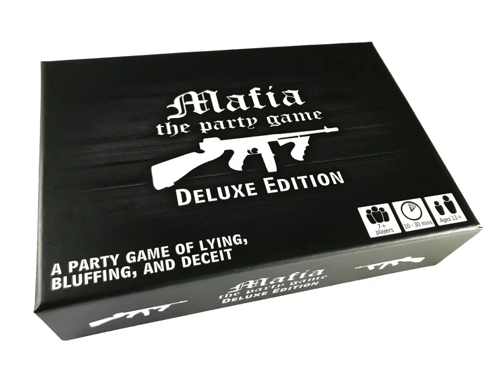 Apostrophe Games Mafia The Party Game Deluxe Edition – A Game of Lying, Bluffing and Deceit– Card Game, Adults and Teens – Board Game, Stocking Stuffer