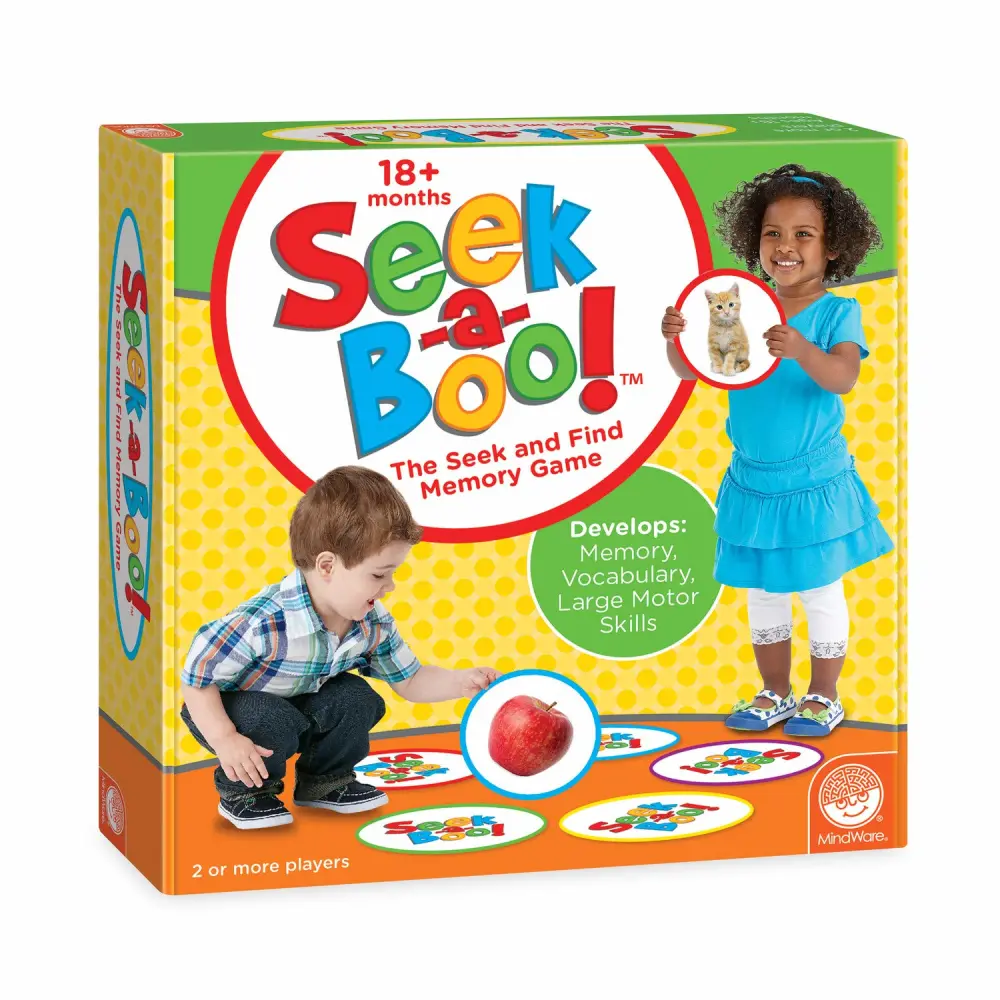 MindWare Seek-a-Boo Seek and Find Memory Game and Toddler Flash Cards Matching Game