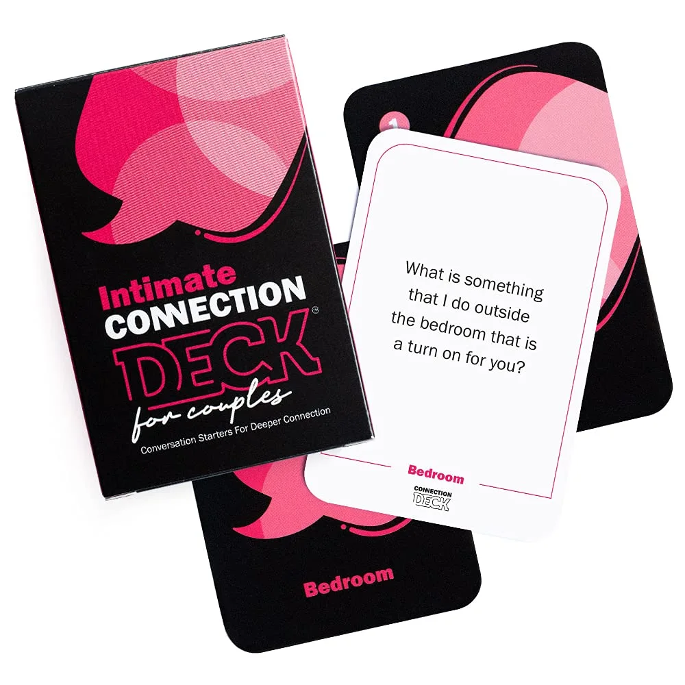 Card Game for Couples - Connecting and Revealing Questions to Ignite A Deeper Relationship - Perfect for Anniversary, Date Night & More (100 Cards)