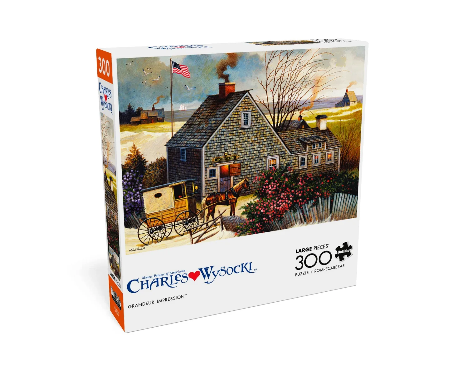 Buffalo Games - Charles Wysocki - Grandeur Impression - 300 Large Piece Jigsaw Puzzle
